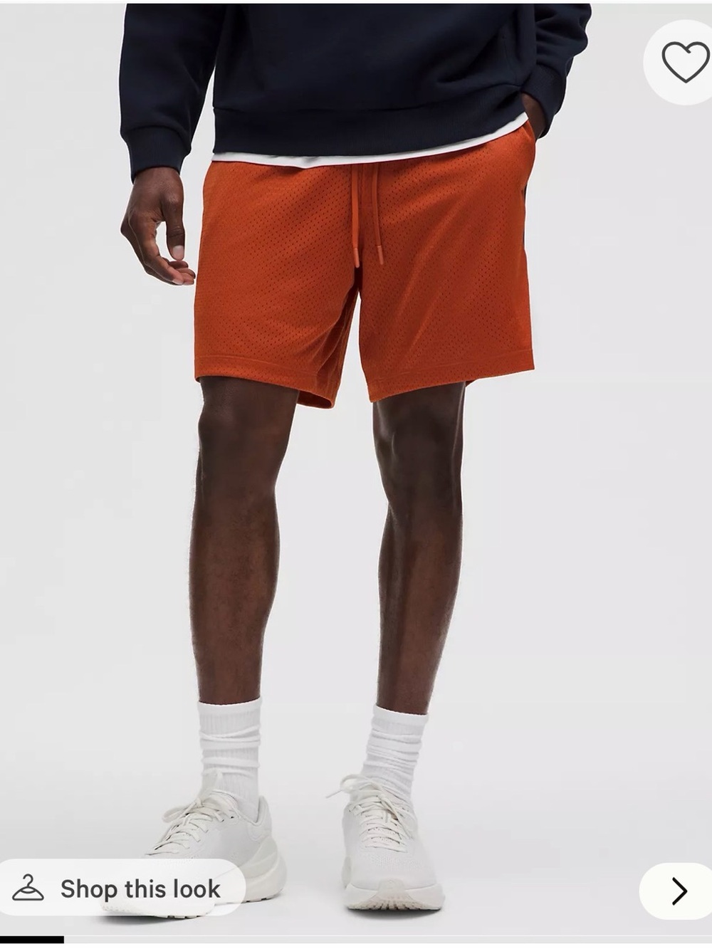 lululemon athletica Double-Layered Mesh Linerless Short 7"
